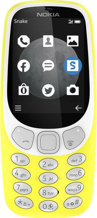 MediaMarkt Nokia 3310 (2017) 3G Single Simyellow Nokia 3310 (2017) 3G Single Sim