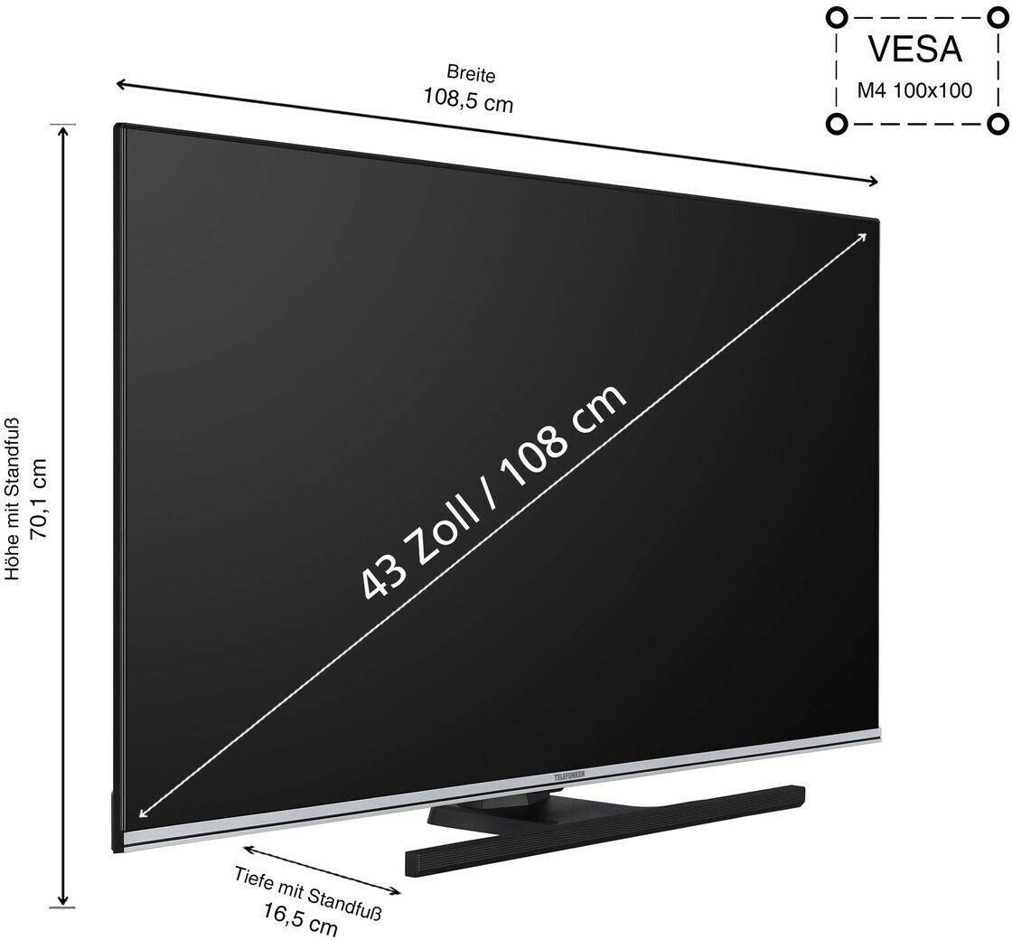 MediaMarkt Telefunken QU-AN900MQU43AN900M (43 Zoll) Telefunken QU-AN900M