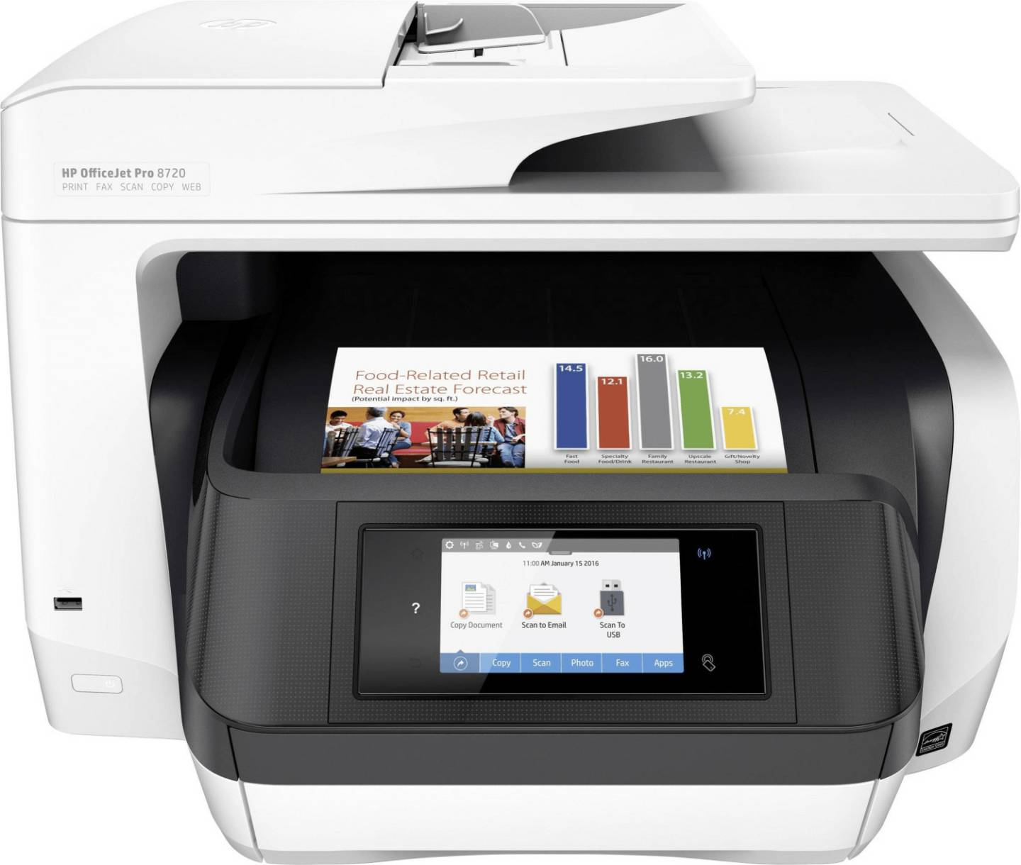 MediaMarkt HP Officejet Pro 8720 (D9L19A) Multifunktionsdrucker