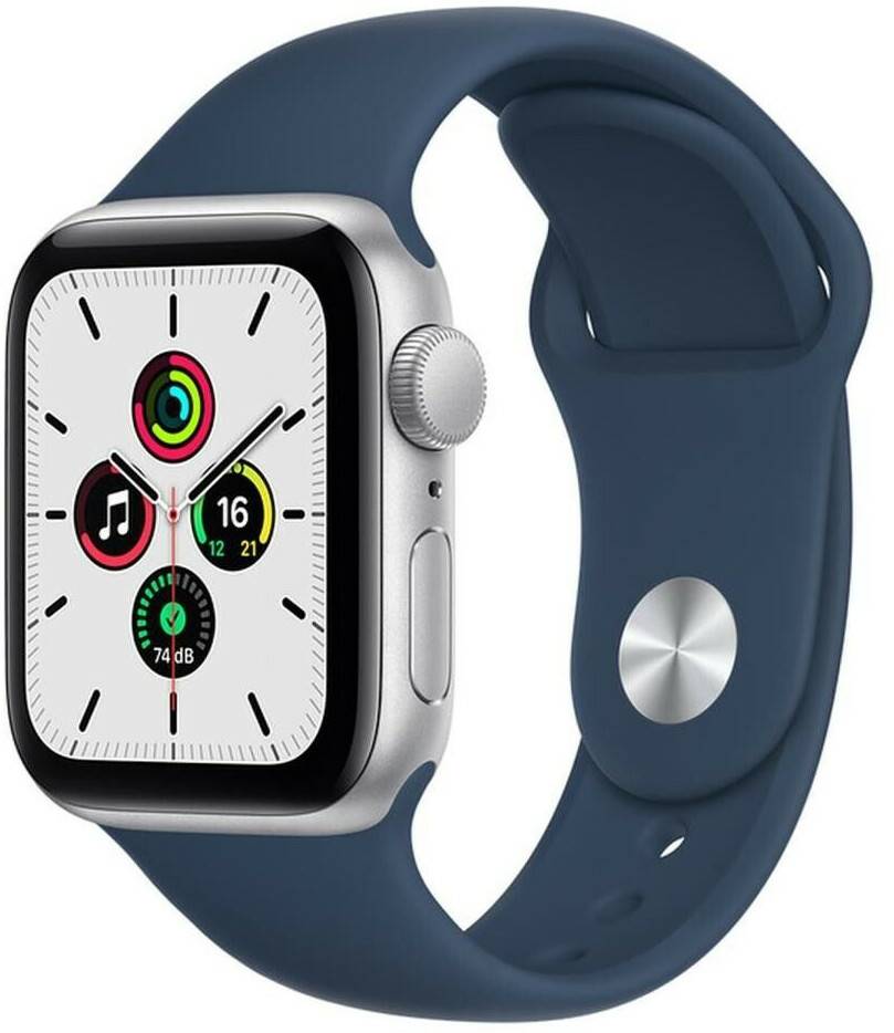 Apple Watch SE MediaMarkt Apple Watch SEGPS 40mm Silber Sportarmband Abyssblau