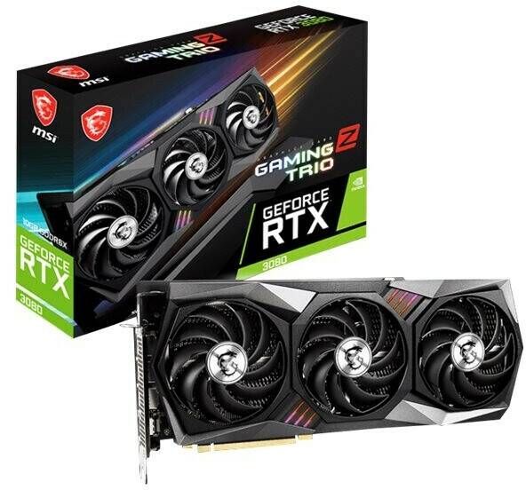 MediaMarkt MSI GeForce RTX 3080GAMING Z TRIO LHR 10GB GDDR6X Grafikkarten