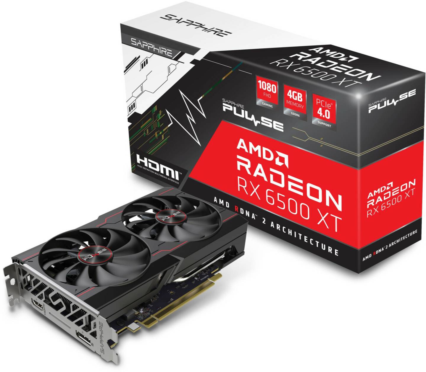 Grafikkarten MediaMarkt Sapphire Radeon RX 6500 XTPulse 4GB GDDR6