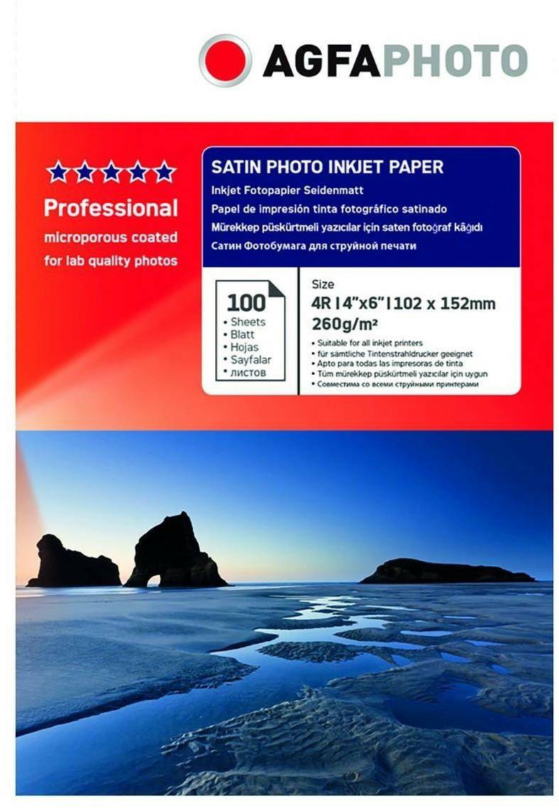 MediaMarkt AgfaPhoto Satin Photo Inkjet Paper (AP270100A6S) Druckerpapiere