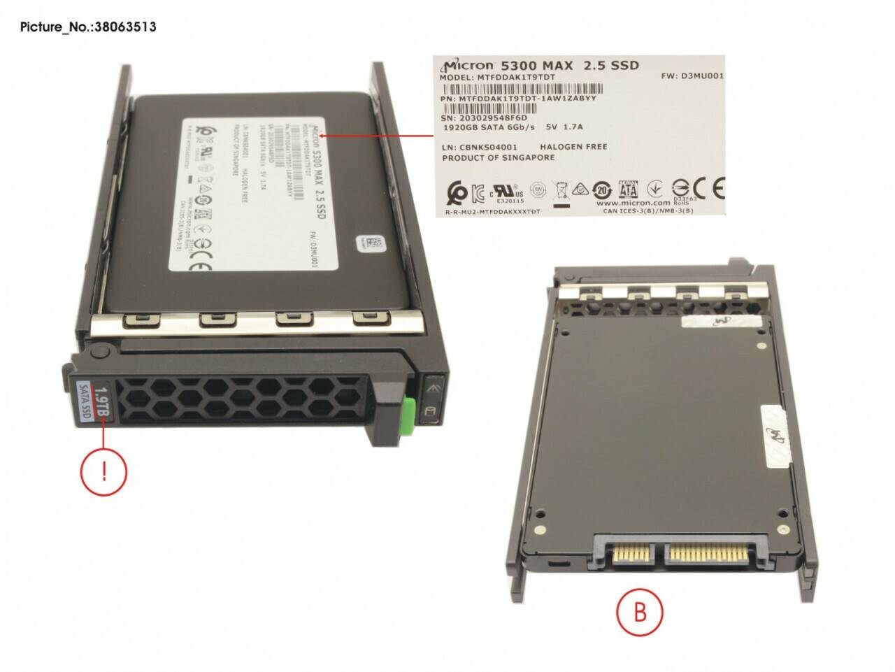 MediaMarkt Fujitsu SATA III 1.92TB (38063513) Laufwerke