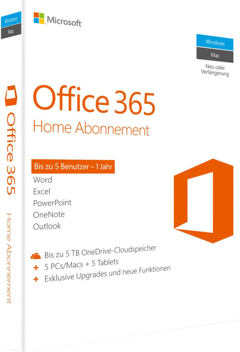 Office-Programme MediaMarkt Microsoft Office 365 HomeDE (1 Jahr)