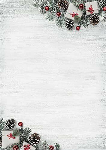 MediaMarkt sigel DP416 Christmas Motif Papers "Scandinavian Christmas" 90 gsm A4 100 sheets Druckerpapiere