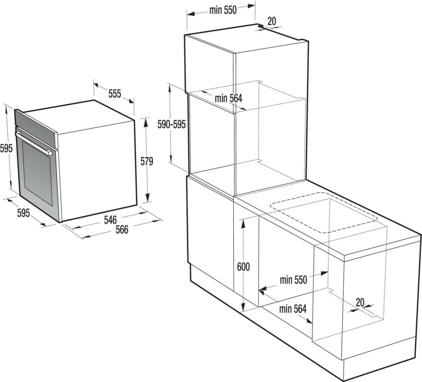 Backöfen MediaMarkt Gorenje BOP798S54X