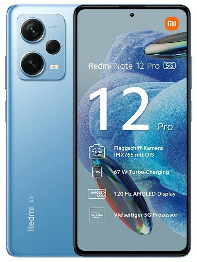 MediaMarkt Xiaomi Redmi Note 12 Pro8GB 128GB Frosted Blue Xiaomi Redmi Note 12 Pro