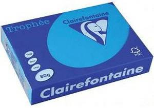 MediaMarkt Clairefontaine Trophee Papier, A3, 80g/qm, blau (1886C) Druckerpapiere