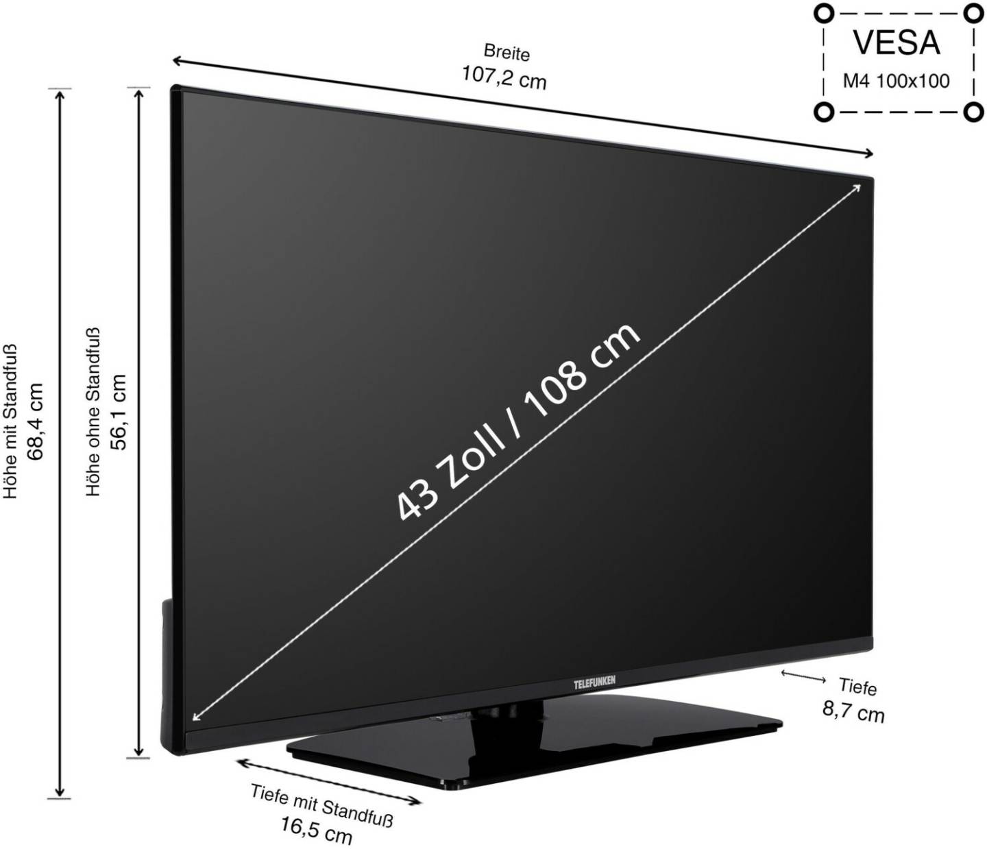 MediaMarkt Telefunken XFAN750MXF43AN750M (43 Zoll) Telefunken XFAN750M