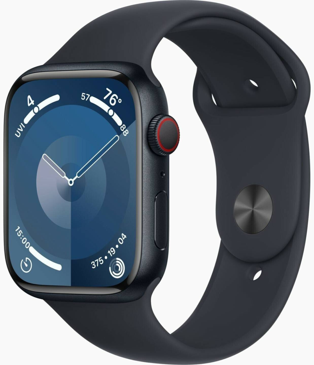 Apple Watch Series 9 MediaMarkt Apple Watch Series 94G 45mm Aluminium Mitternacht Sportarmband Mitternacht S/M