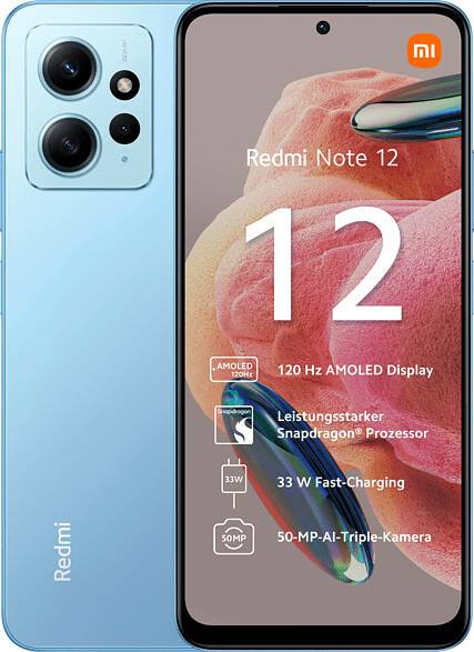 MediaMarkt Xiaomi Redmi Note 12 4G4GB 128GB Ice Blue Xiaomi Redmi Note 12 4G