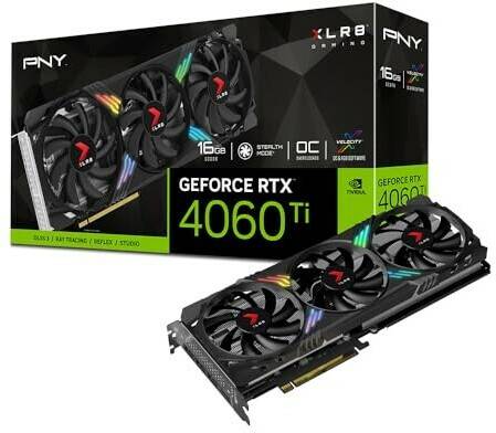 MediaMarkt PNY GeForce RTX 4060 Ti16GB XLR8 Gaming VERTO EPIC-X RGB OC Triple Fan DLSS 3 Grafikkarten