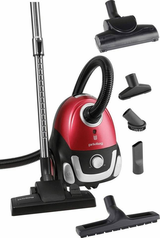 Staubsauger MediaMarkt Privileg Bodenstaubsauger 700 watt rot