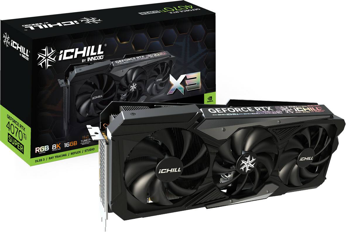 Grafikkarten MediaMarkt Inno3D GeForce RTX 4070 Ti SuperiCHILL X3