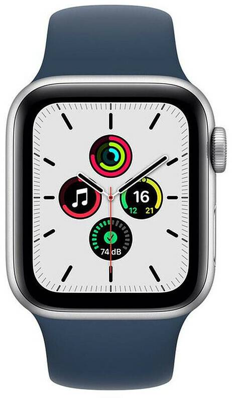 Apple Watch SE MediaMarkt Apple Watch SEGPS 40mm Silber Sportarmband Abyssblau