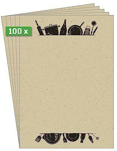 Druckerpapiere MediaMarkt sigel DP617 Writing paper / letter paper / menu A4 100 g/m² grass paper motiv on both sides suitable for all printers dark Beige/Black 100 sheets